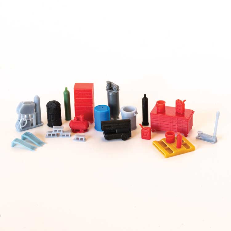 Garage Interior Details Set -- Unpainted, 25 Pieces