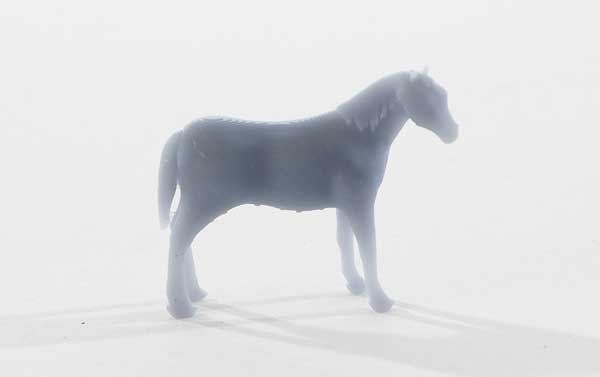 Horse -- Unpainted 3D Printed Figure