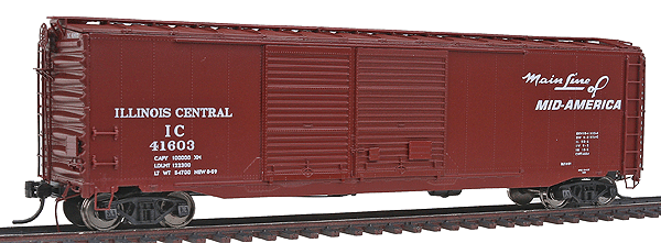 50' Double-Door Boxcar Assembled -- Illinois Central #4