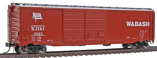 50' Double-Door Boxcar Assembled -- Wabash #1