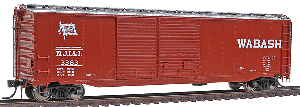 50' Double-Door Boxcar Assembled -- Wabash #2