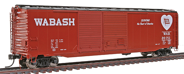 BluePrint Series(R) 50' AAR Double Door Boxcar, Assembled -- Wabash #20711