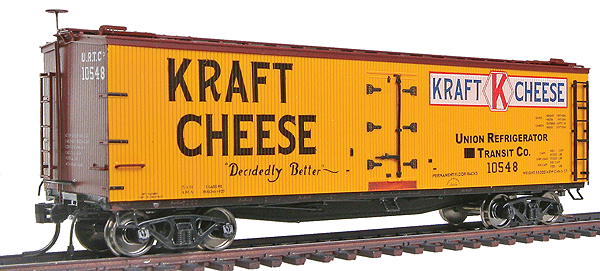 40' ACF/URTX Wood Reefer - Assembled -- Kraft Cheese #10548