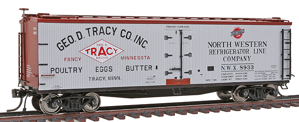 40' ACF/URTX Wood Reefer - Assembled -- George Tracy #1