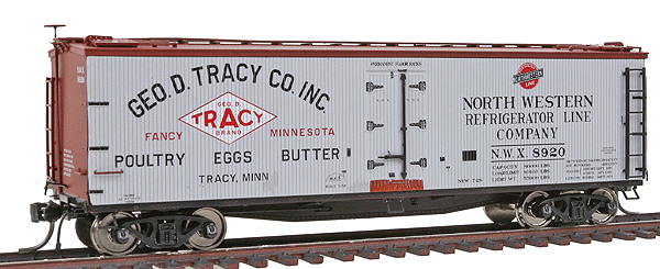 40' ACF/URTX Wood Reefer - Assembled -- George Tracy #3