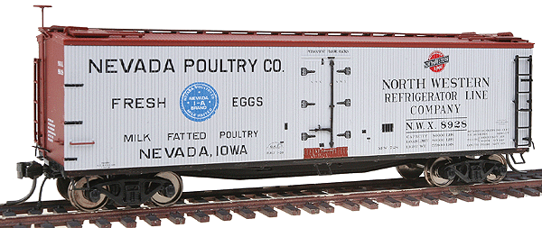 40' ACF/URTX Wood Reefer - Assembled -- Nevada Poultry #3 (NWX)