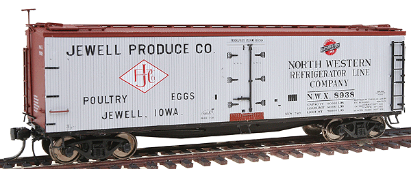 40' ACF/URTX Wood Reefer - Assembled -- Jewell Produce #1 (NWX)
