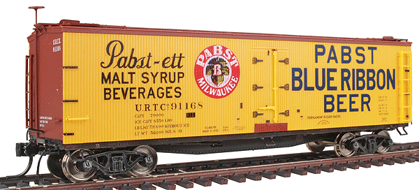40' ACF/URTX Wood Reefer - Assembled -- Pabst-ett - Pabst Beer