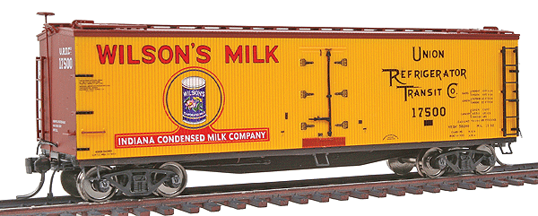 40' ACF/URTX Wood Reefer - Assembled -- Wilson's Milk