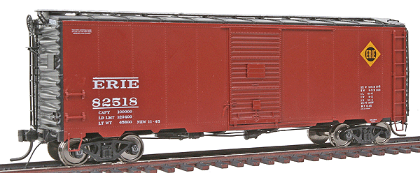 40' Boxcar 6' Door Assembled -- Erie #4