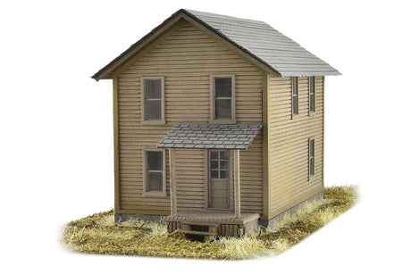 Company House #1 -- Laser-Cut Wood Kit - 3-1/2 x 6 x 4" 8.9 x 15.2 x 10.2cm-3