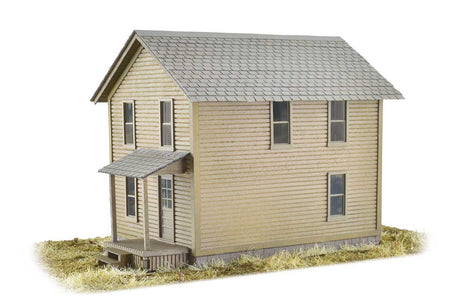 Company House #1 -- Laser-Cut Wood Kit - 3-1/2 x 6 x 4" 8.9 x 15.2 x 10.2cm-4