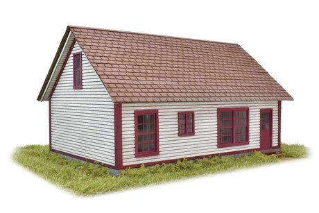 Madison Cape House -- Laser-Cut Wood Kit - 5 x 4-1/2 x 3" 12.7 x 11.4 x 7.6cm-2