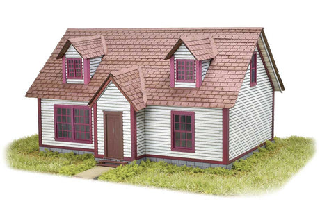 Madison Cape House -- Laser-Cut Wood Kit - 5 x 4-1/2 x 3" 12.7 x 11.4 x 7.6cm-3