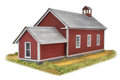 School House -- Laser-Cut Wood Kit - 3 x 9 x 4"  7.6 x 22.9 x 10.2cm-4