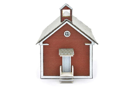 School House -- Laser-Cut Wood Kit - 4-1/2 x 1-1/2 x 2"-3