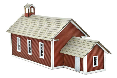 School House -- Laser-Cut Wood Kit - 4-1/2 x 1-1/2 x 2"-5