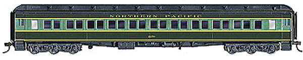 Blueprint Series 80' Paired Window Coach - Plastic Kit -- Northern Pacific (Pine Tree)