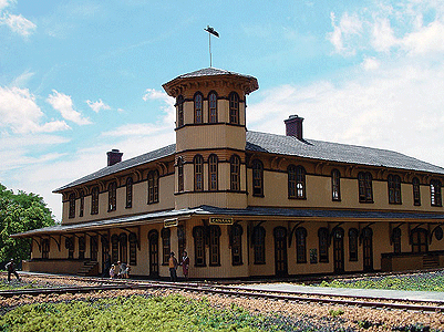 Laser-Art Wood Structure Kits -- Canaan Union Station 22 x 20 x 7"  55.9 x 50.8 x 17.8cm
