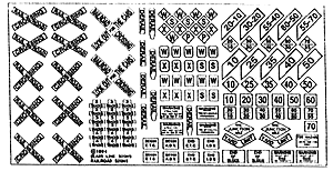 Highway Signs -- Railroad Signs 1900-Present (black, white)-1