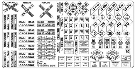 Highway Signs -- Railroad Signs 1900-Present (black, white)-2