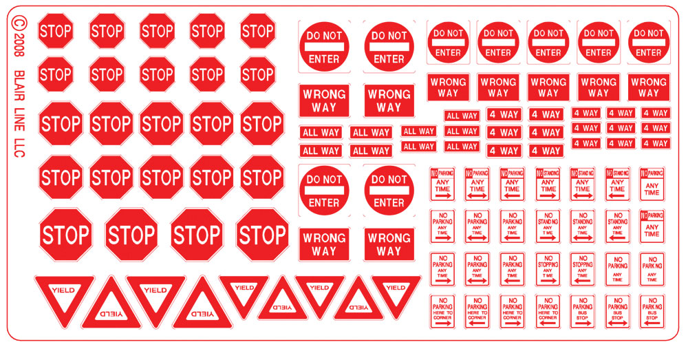 Highway Signs -- Regulatory Signs #2 1930-Present (red, white)-2