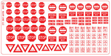 Highway Signs -- Regulatory Signs #2 1930-Present (red, white)-2