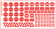 Highway Signs -- Regulatory Signs #2 1930-Present (red, white)-1