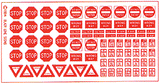Highway Signs -- Regulatory Signs #2 1930-Present (red, white)-1