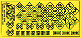 Highway Signs -- Warning #2 1948-Present (black, yellow)-1