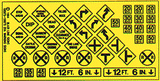 Highway Signs -- Warning #3 1948-Present (black, yellow)-1