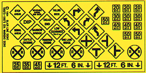 Highway Signs -- Warning #3 1948-Present (black, yellow)-1