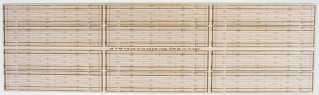 Two-Lane Wood Grade Crossing -- Laser-Cut Wood - Kit pkg(12)