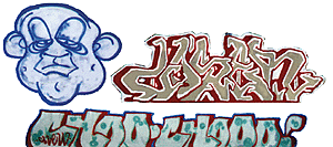 Modern "Tagger" Graffiti Decals -- Set #23 ChooChoo/Face