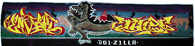 Modern "Tagger" Graffiti Decals -- Set #41 Godzilla