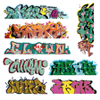 Mega Set Modern "Tagger" Graffiti Decals -- #5 pkg(8)