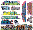 Mega Set Modern "Tagger" Graffiti Decals -- #10 pkg(11)