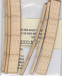 Laser-Cut Curved 2-Lane Wood Grade Crossing pkg(2) -- 15"  38.1cm Radius