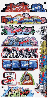 Mega Set Modern Tagger Graffiti Decals -- #14 pkg(10)