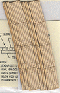 Laser-Cut Curved 2-Lane Wood Grade Crossing pkg(2) -- 22"  55.9cm Radius