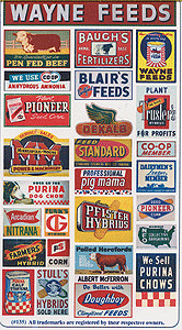 Vintage Feed & Seed, Storefront & Advertising Signs