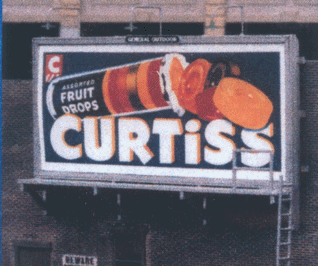 Laser-Cut Wood Billboards (1 Billboard Frame, Lamp Shades & Two Signs) -- Wall, 1930s-Present