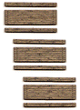 Weathered 1-Lane Wood Grade Crossing -- Kit pkg(3)