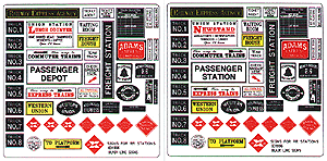 Storefront & Advertising Signs -- Railroad Stations & Depots