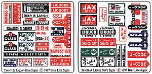 Tavern & Liquor Store Storefront & Advertising Signs-1