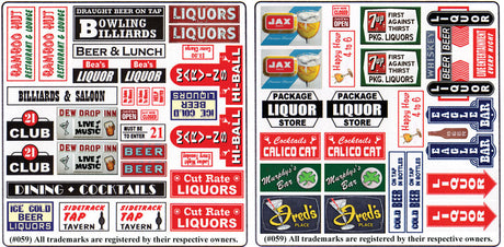 Tavern & Liquor Store Storefront & Advertising Signs-2