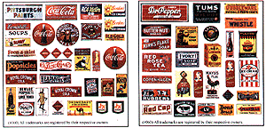 Storefront & Advertising Signs -- Porcelain Advertising Set #1