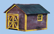 Section Car Toolhouse -- 2-1/8 x 1-3/4"  5.3 x 4.4cm