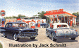 Clark Oil Gas Station -- Kit - 4 x 3"  10 x 7.5cm