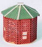 Tom's Corn Crib -- 2-1/4"  5.6cm Diameter; 2-1/2"  6.2cm Tall